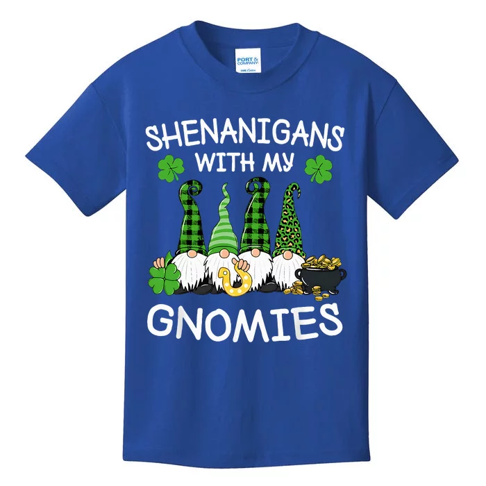 Shenanigans With My Gnomies St. Patricks Day Gnomes Irish Kids T-Shirt