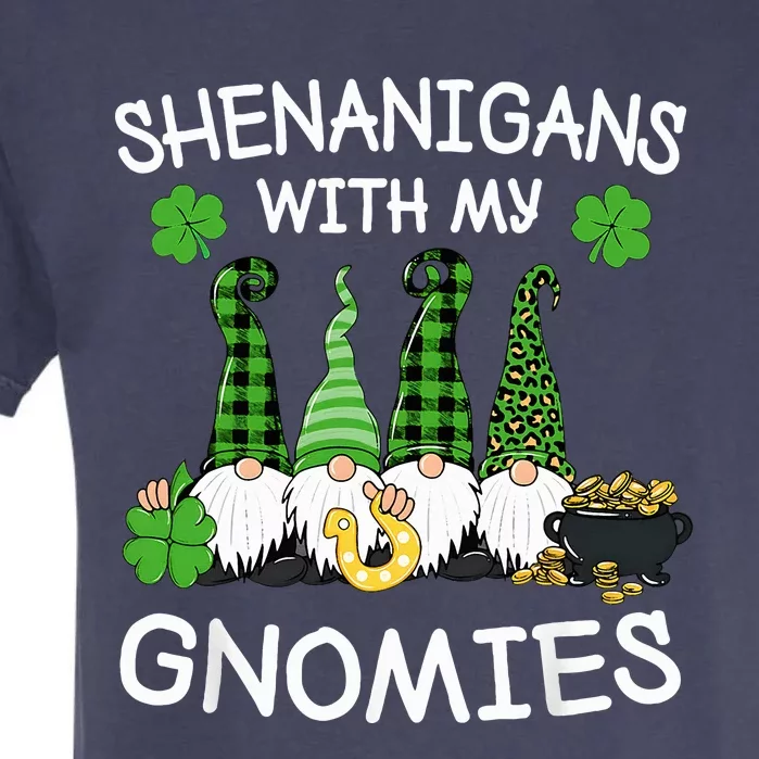 Shenanigans With My Gnomies St. Patricks Day Gnomes Irish Garment-Dyed Heavyweight T-Shirt