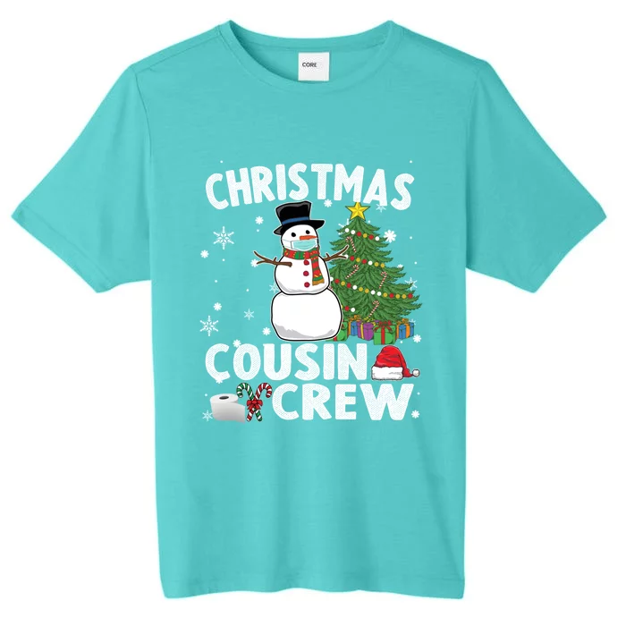 Snow Wearing Mask Christmas Cousin Crew Gift ChromaSoft Performance T-Shirt