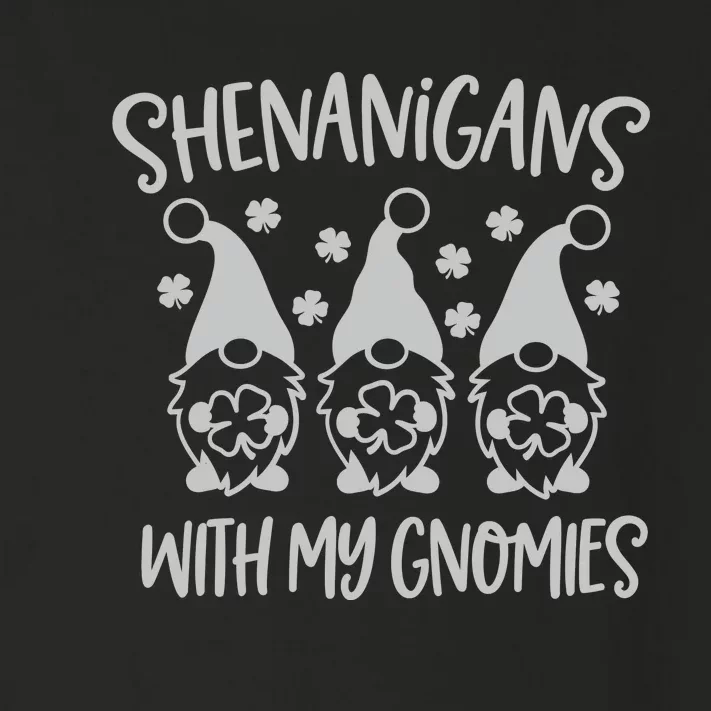 Shenanigans With My Gnomies Cute Bar Crawl St Patricks Day Toddler Long Sleeve Shirt