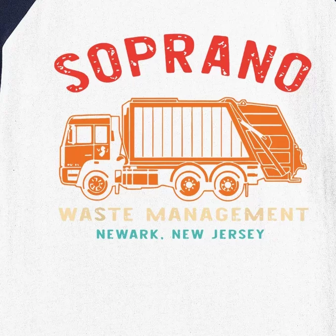 Soprano Waste Management Newark New Jersey Baseball Sleeve Shirt