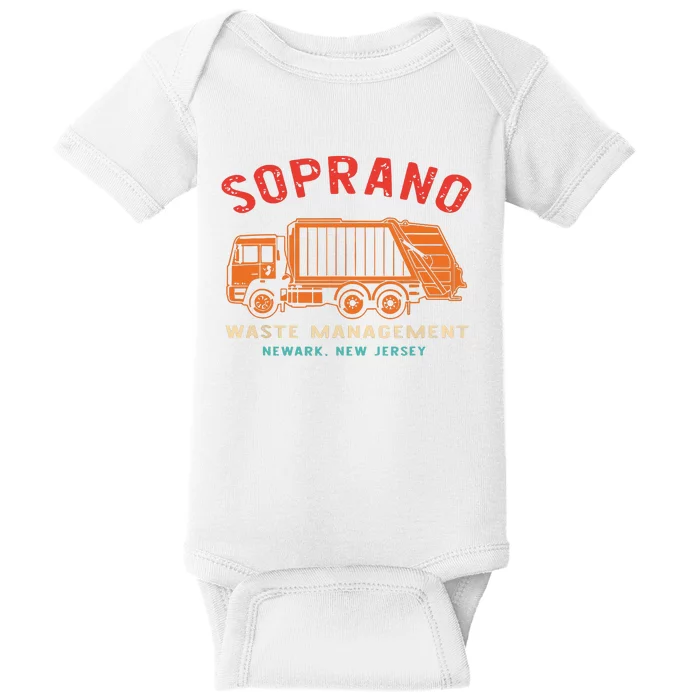 Soprano Waste Management Newark New Jersey Baby Bodysuit