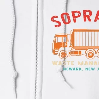 Soprano Waste Management Newark New Jersey Full Zip Hoodie