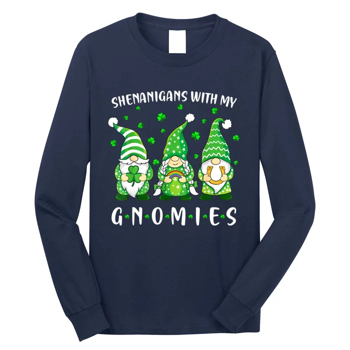 Shenanigans With My Gnomies St Patricks Day Gnome Long Sleeve Shirt