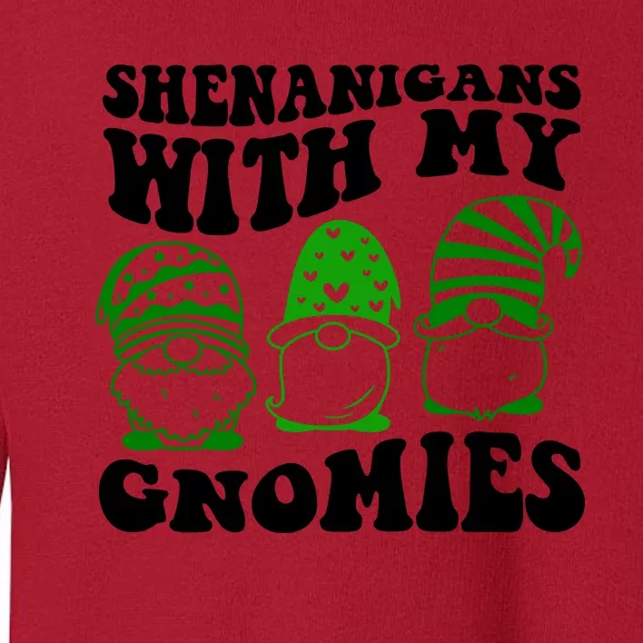 Shenanigans With My Gnomies St Patricks Day Toddler Sweatshirt