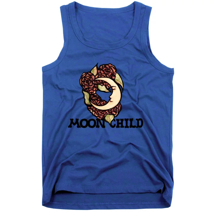 Stay Wild Moon Flower Full Moon Art Moon Witch Funny Gift Tank Top