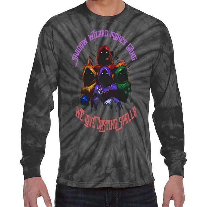 Shadow Wizard Money Gang We Love Casting Spells Shadow Wizard Money Gang Tie-Dye Long Sleeve Shirt