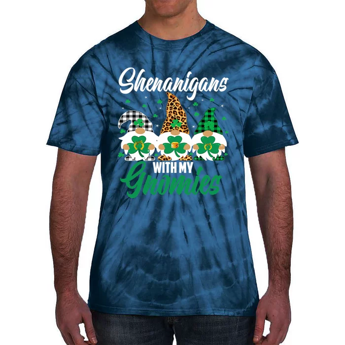 Shenanigans With My Gnomies St Patrick's Day Gnomes Lover Tie-Dye T-Shirt