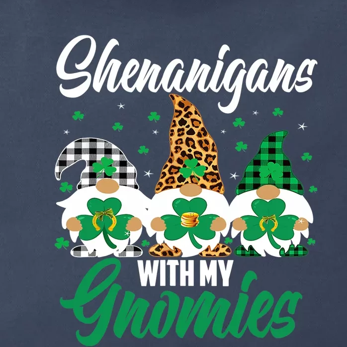 Shenanigans With My Gnomies St Patrick's Day Gnomes Lover Zip Tote Bag