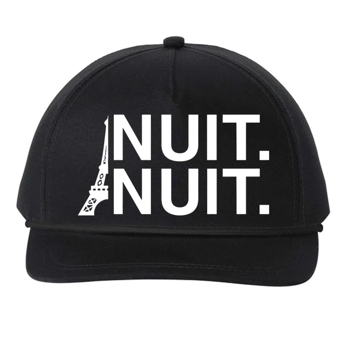 StephS Waering Nuit Nuit Paris Snapback Five-Panel Rope Hat