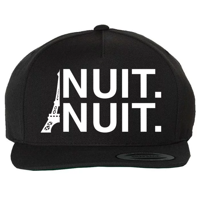 StephS Waering Nuit Nuit Paris Wool Snapback Cap