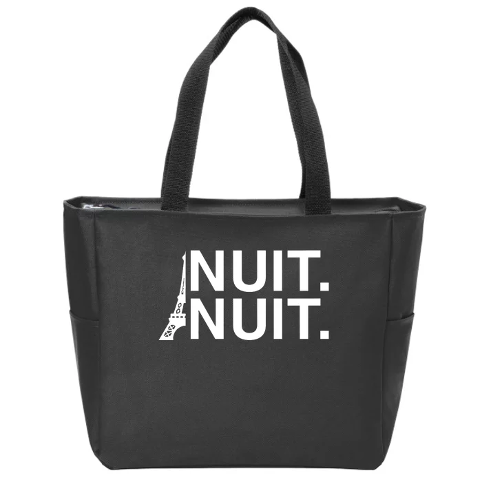 StephS Waering Nuit Nuit Paris Zip Tote Bag