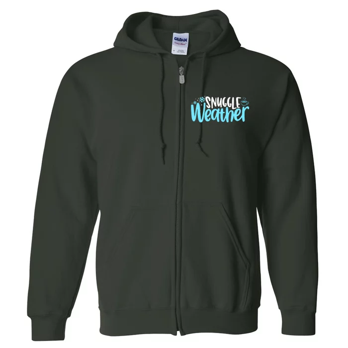 Snuggle Weather Novelty Cool Full Zip Hoodie