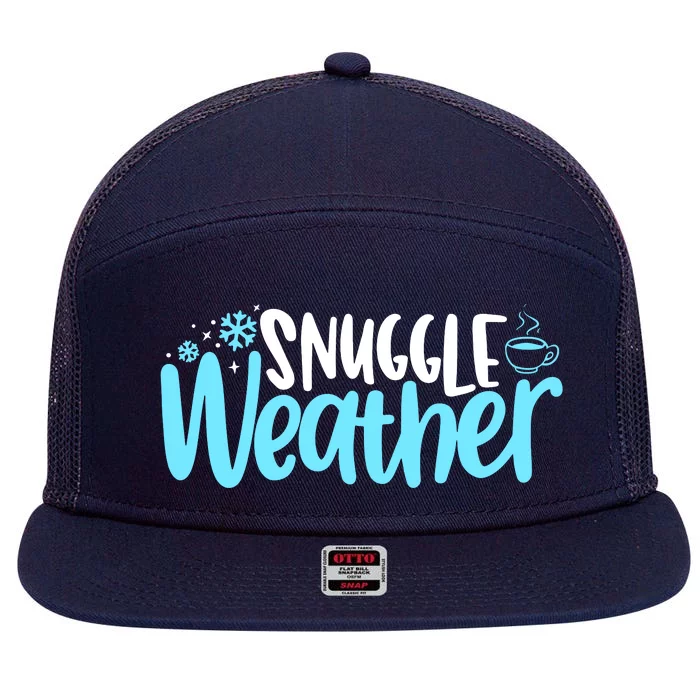 Snuggle Weather Novelty Cool 7 Panel Mesh Trucker Snapback Hat