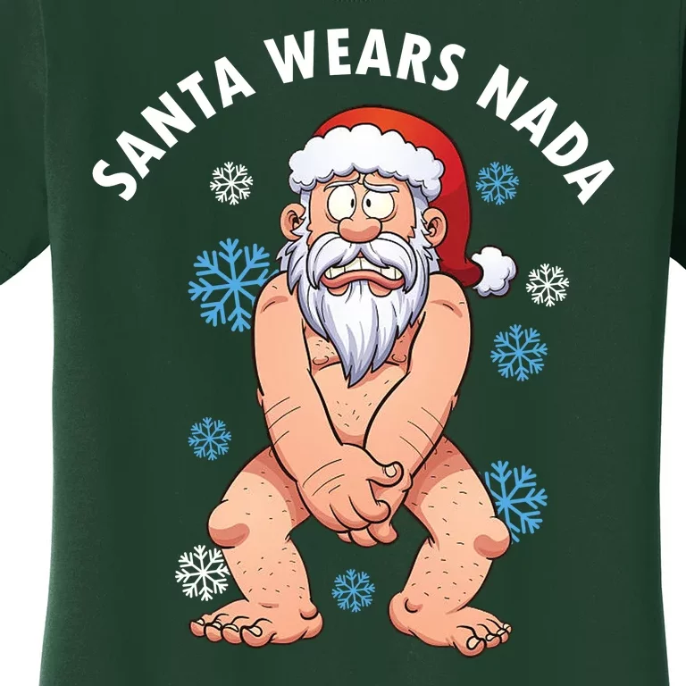 Santa Wears Nada Funny Christmas Women's T-Shirt