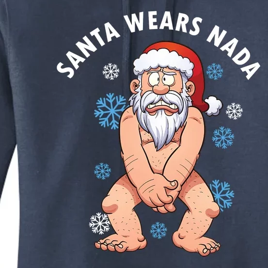 Santa Wears Nada Funny Christmas Women's Pullover Hoodie