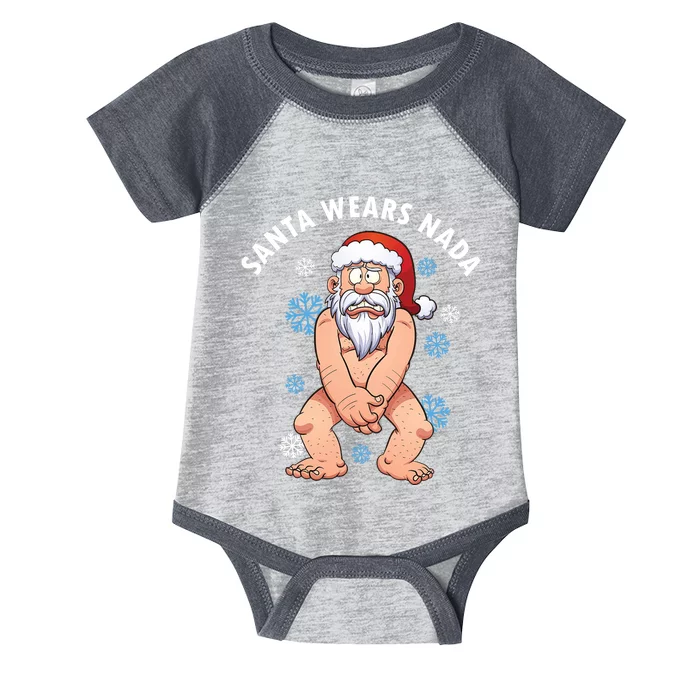 Santa Wears Nada Funny Christmas Infant Baby Jersey Bodysuit