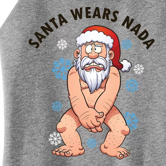 Santa Wears Nada Funny Christmas Women’s Perfect Tri Rocker Tank