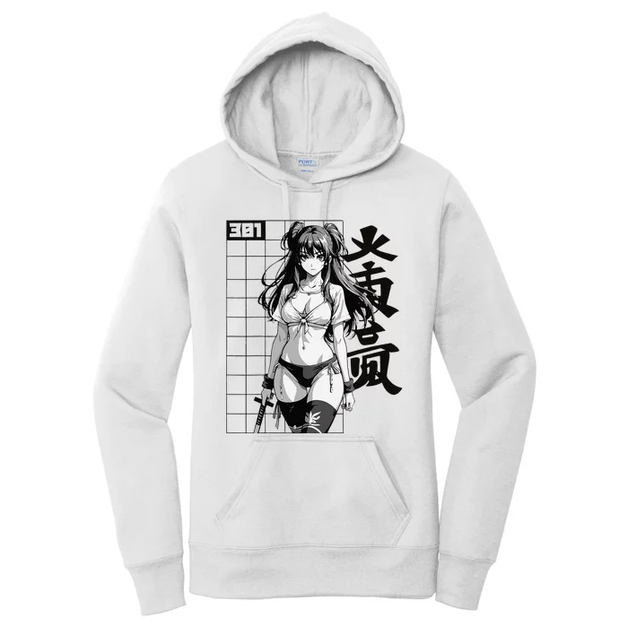 Sexy Waifu Otaku Anime Sport Girl Japanese Women's Pullover Hoodie