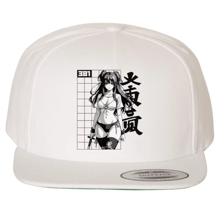 Sexy Waifu Otaku Anime Sport Girl Japanese Wool Snapback Cap