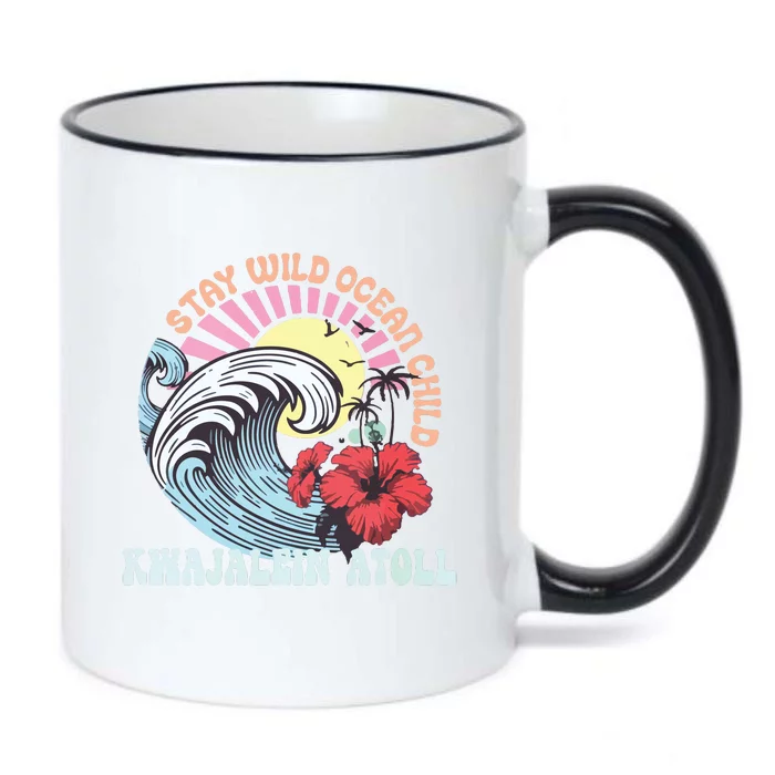 Stay Wild Ocean Child Kwajalein Atoll Black Color Changing Mug