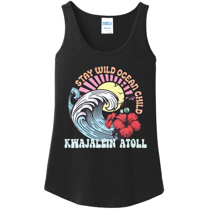 Stay Wild Ocean Child Kwajalein Atoll Ladies Essential Tank