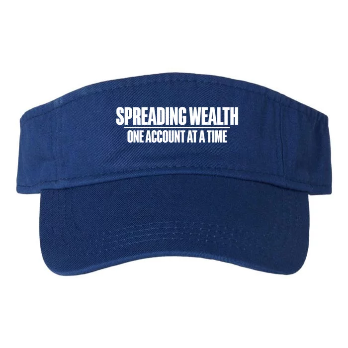 Spreading Wealth One Account At A Time Banker Gift Valucap Bio-Washed Visor