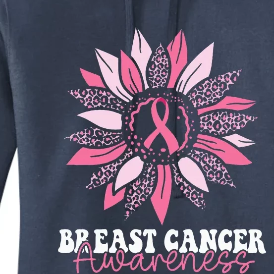 Sunflower Wear Pink Breast Cancer Awareness Warrior Women's Pullover Hoodie