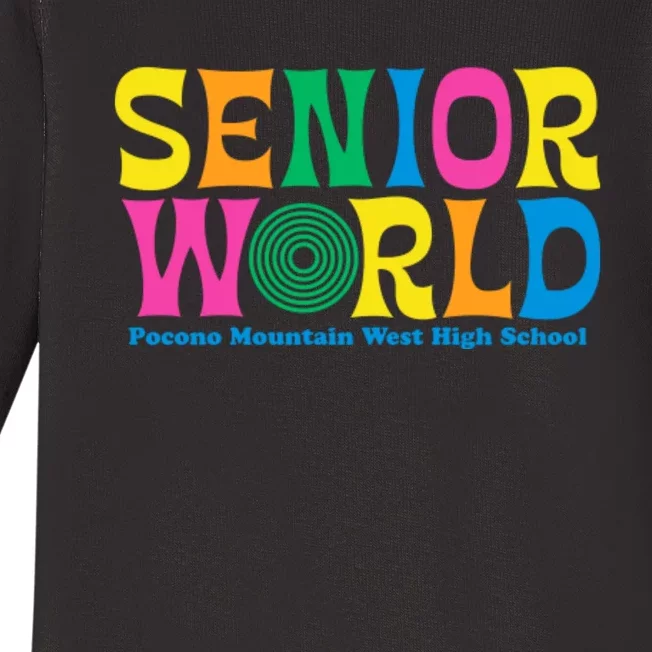 SENIOR WORLD POCONO MOUNTAIN WEST HIGH SCHOOL Baby Long Sleeve Bodysuit