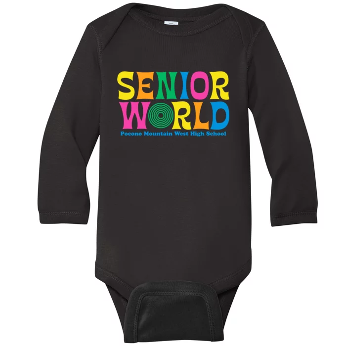 SENIOR WORLD POCONO MOUNTAIN WEST HIGH SCHOOL Baby Long Sleeve Bodysuit