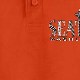 Seattle Washington Pacific Northwest Space Needle Keepsake Cool Gift Dry Zone Grid Performance Polo