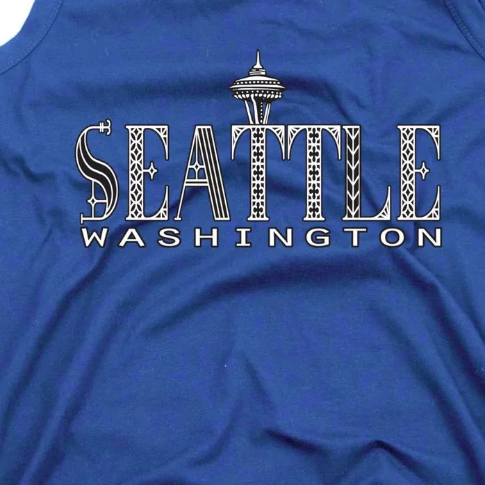 Seattle Washington Pacific Northwest Space Needle Keepsake Cool Gift Tank Top