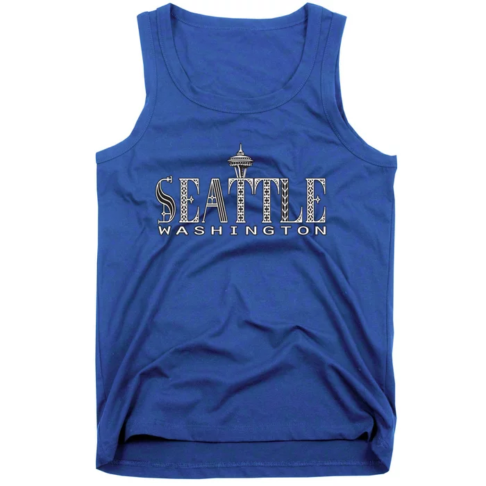 Seattle Washington Pacific Northwest Space Needle Keepsake Cool Gift Tank Top