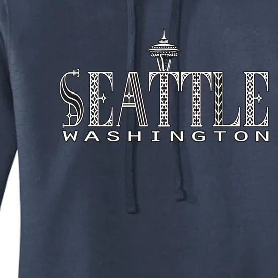 Seattle Washington Pacific Northwest Space Needle Keepsake Cool Gift Women's Pullover Hoodie