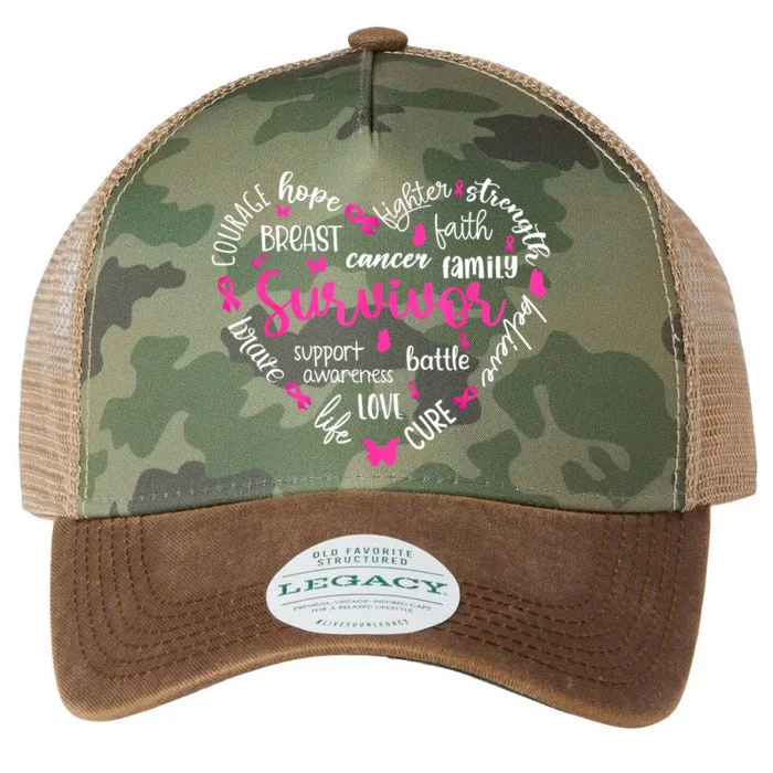 Survivor Warrior Pin.K Ribbon Heart Breast Cancer Awareness Gift Legacy Tie Dye Trucker Hat