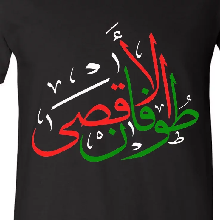 Stands with Palestine Peace And Prosperity In Palestine V-Neck T-Shirt