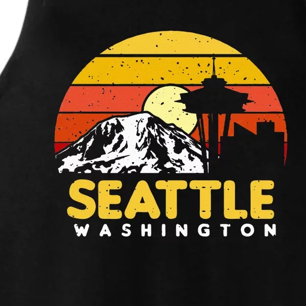 Seattle Washington PNW Vacation Souvenir Gift Ladies Tri-Blend Wicking Tank