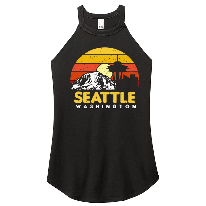 Seattle Washington PNW Vacation Souvenir Gift Women’s Perfect Tri Rocker Tank