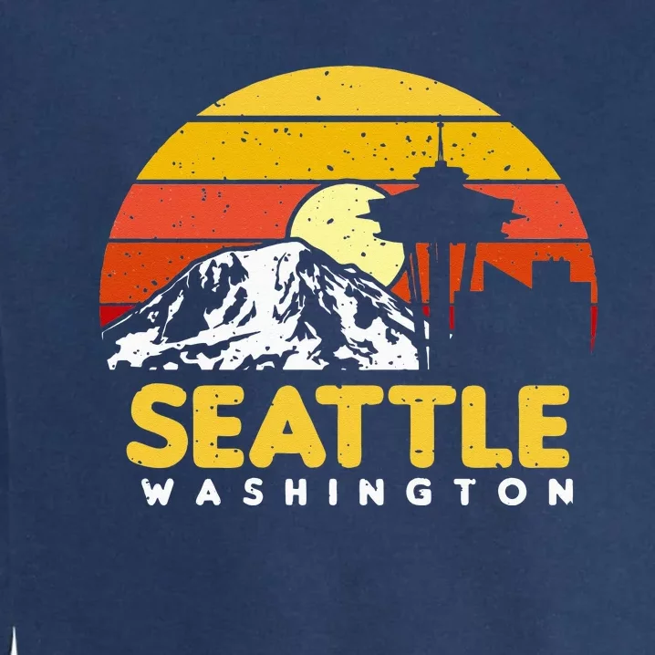 Seattle Washington PNW Vacation Souvenir Gift Garment-Dyed Sweatshirt