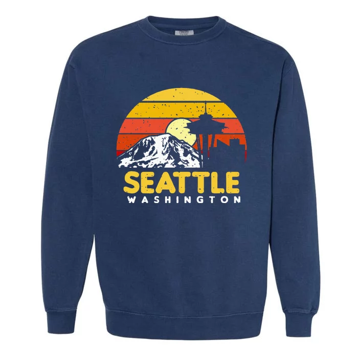 Seattle Washington PNW Vacation Souvenir Gift Garment-Dyed Sweatshirt