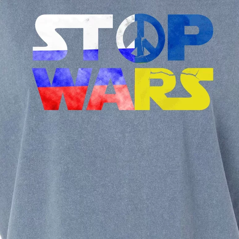 Stop Wars Peace Garment-Dyed Women's Muscle Tee