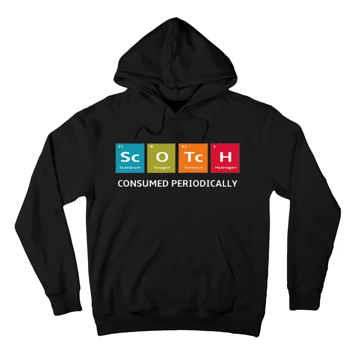 Scotch Whiskey Periodic Table Of Elements Hoodie