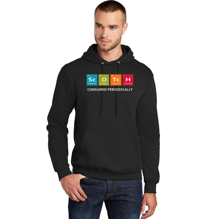 Scotch Whiskey Periodic Table Of Elements Tall Hoodie