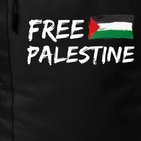 Stand With Palestine Free Palestine Peace Love Flag Daily Commute Backpack