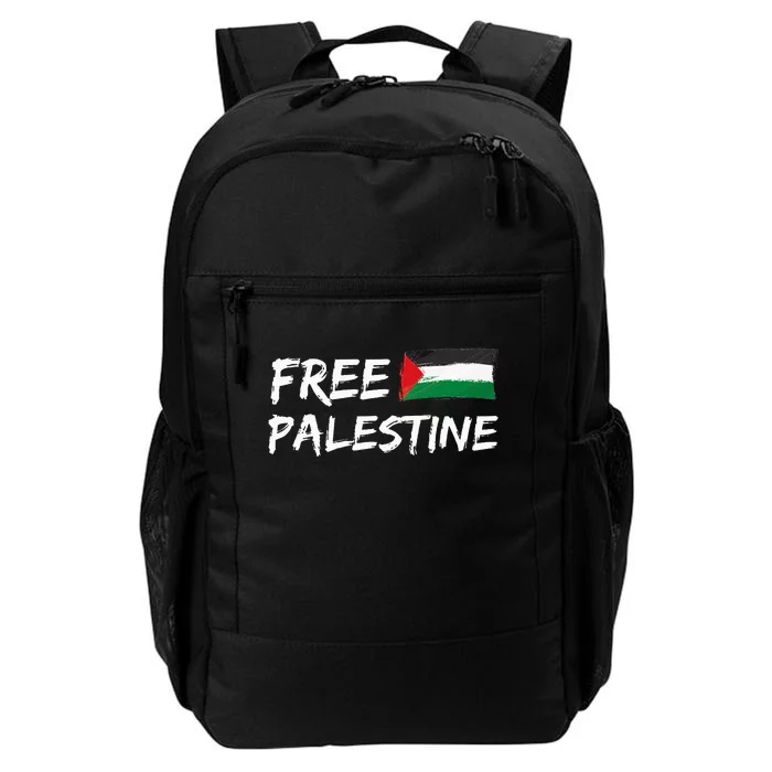 Stand With Palestine Free Palestine Peace Love Flag Daily Commute Backpack