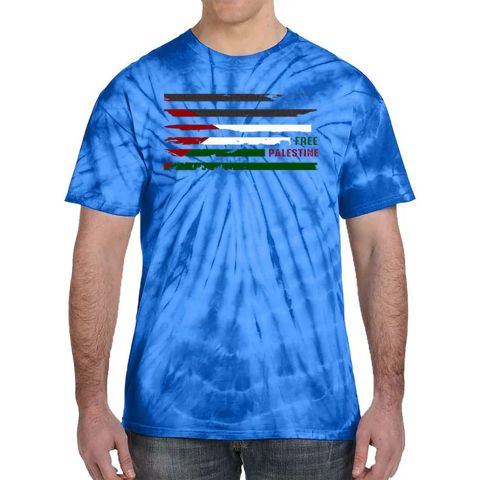 Stand With Palestine Free Palestine Palestine flag Tie-Dye T-Shirt