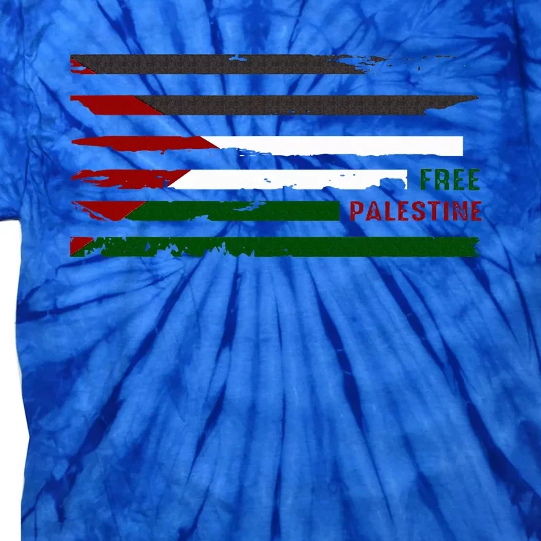 Stand With Palestine Free Palestine Palestine flag Tie-Dye T-Shirt