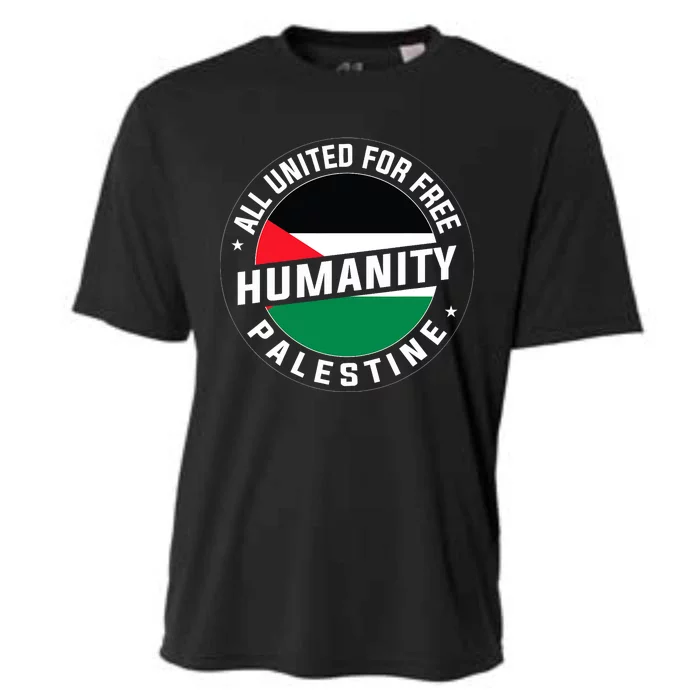 Stand With Palestine Free Palestine Peace Love Flag Cooling Performance Crew T-Shirt