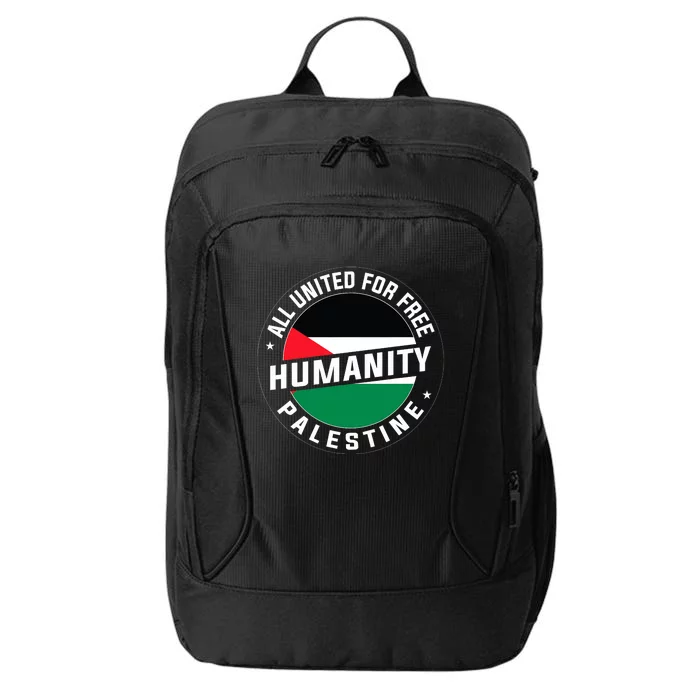 Stand With Palestine Free Palestine Peace Love Flag City Backpack