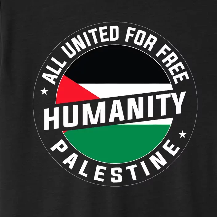 Stand With Palestine Free Palestine Peace Love Flag ChromaSoft Performance T-Shirt